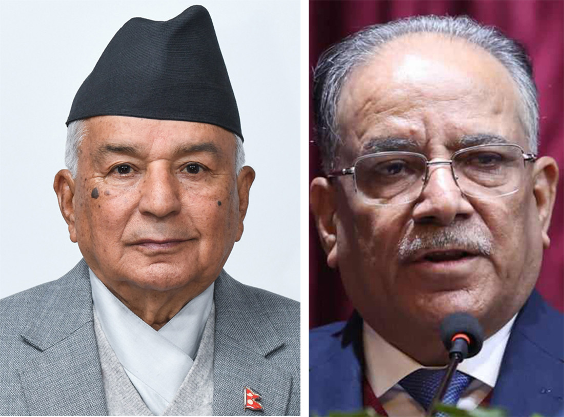 प्रधानमन्त्री दाहालले तीन जना मन्त्रीको सपथ आजै हुने राष्ट्रपतिलाई जानकारी गराए