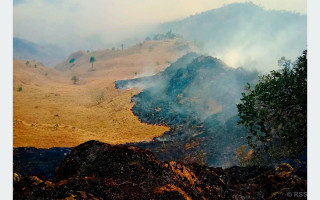 बागलुङमा ३८ वनमा आगलागी : १५ वनको आगो नियन्त्रण बाहिर