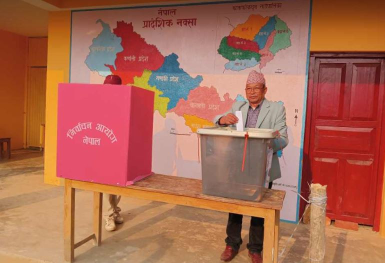 पहिचानवादी उमेदवार थेगिमले गरे मतदान