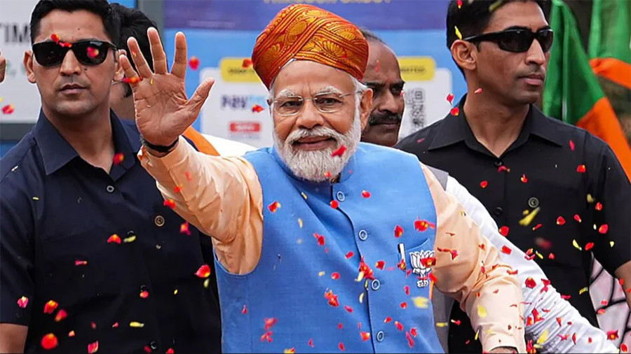 भारतको प्रधानमन्त्रीमा नरेन्द्र मोदी तेस्रो कार्यकालका लागि नियुक्त