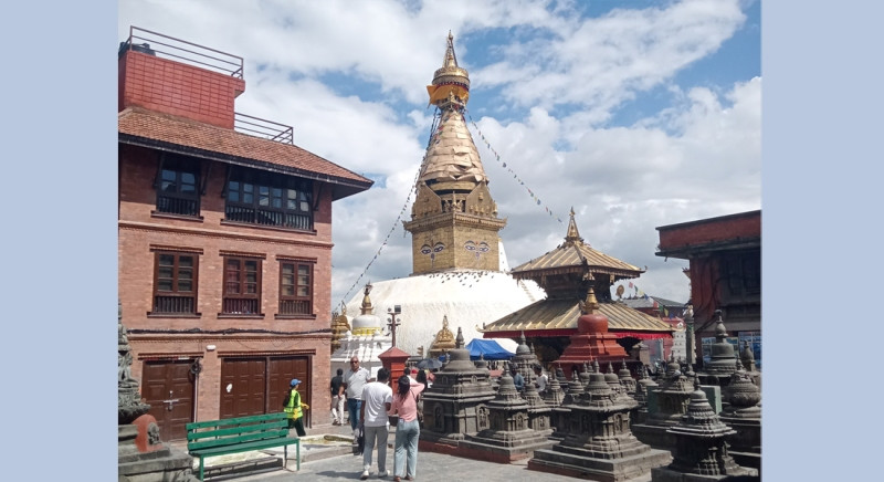 स्वयम्भूमा आजदेखि एक महिनासम्म मेला लाग्ने