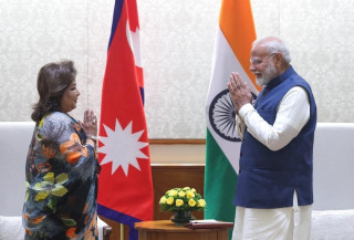 मोदीलाई भेटेपछि आरजुले भनिन्- नेपाल र भारतबीचकाे एतिहासिक सम्बन्ध थप उचाइमा पुग्ने अपेक्षा छ
