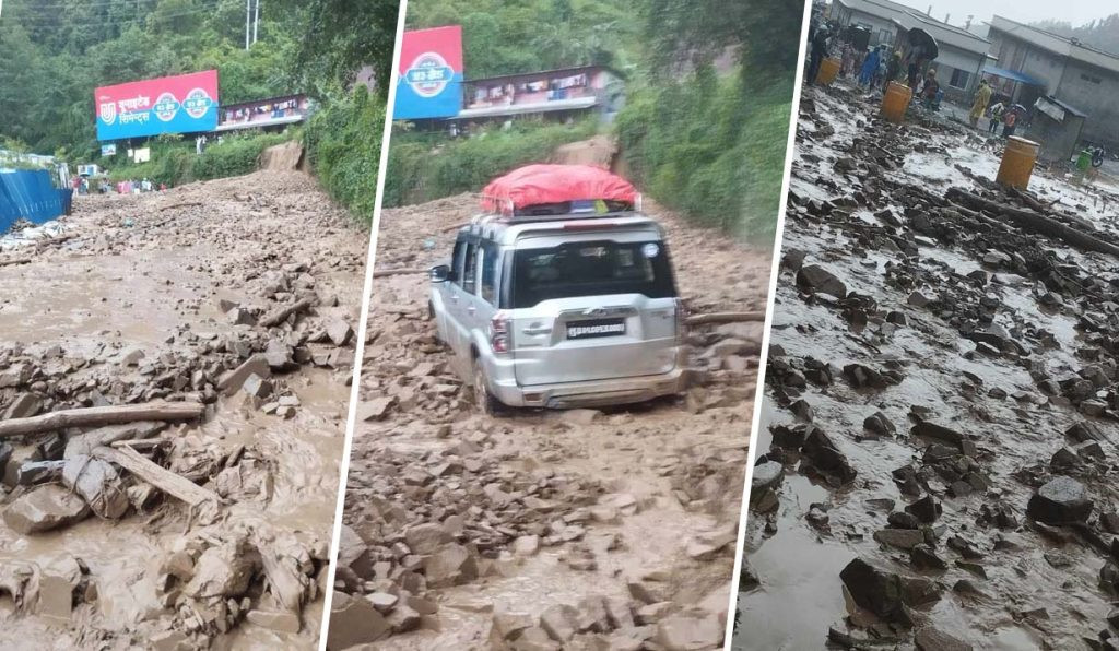 लेदो माटोले नौबिसे नागढुङ्गा सडक दुईतर्फि अवरुद्ध