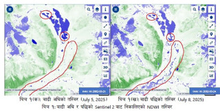 हिमताल विस्फोटबाटै रसुवामा बाढी आएको  प्रारम्भिक अनुमान