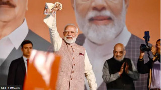 मोदी–नीतिश गठबन्धनलाई २०२ सिट, विपक्षी ३५ मै सीमित