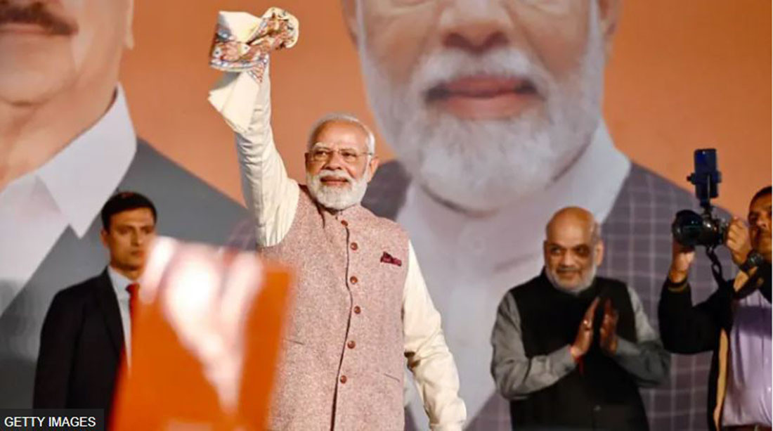 मोदी–नीतिश गठबन्धनलाई २०२ सिट, विपक्षी ३५ मै सीमित