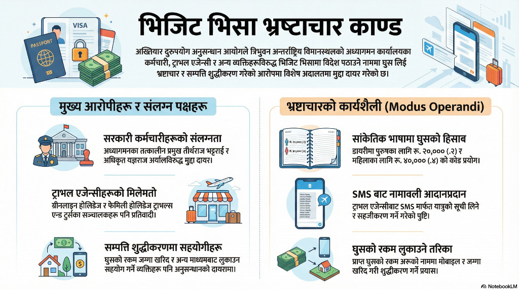 भिजिट भिसा प्रकरण : अख्तियारले क-कसलाई बनायो प्रतिवादी ? (नामसहित)